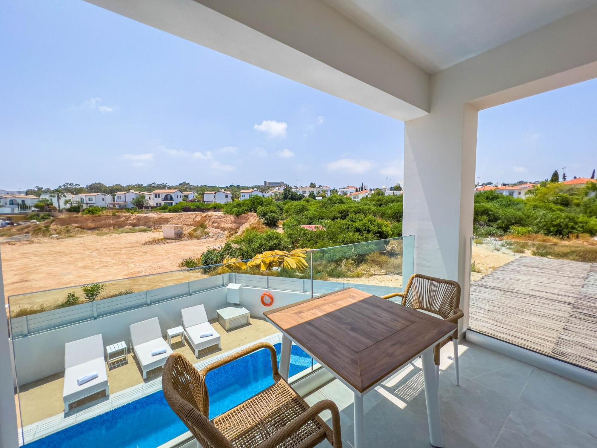 Geo Panoramic Villa +Pool +Game Room +Gym Протарас Екстериор снимка