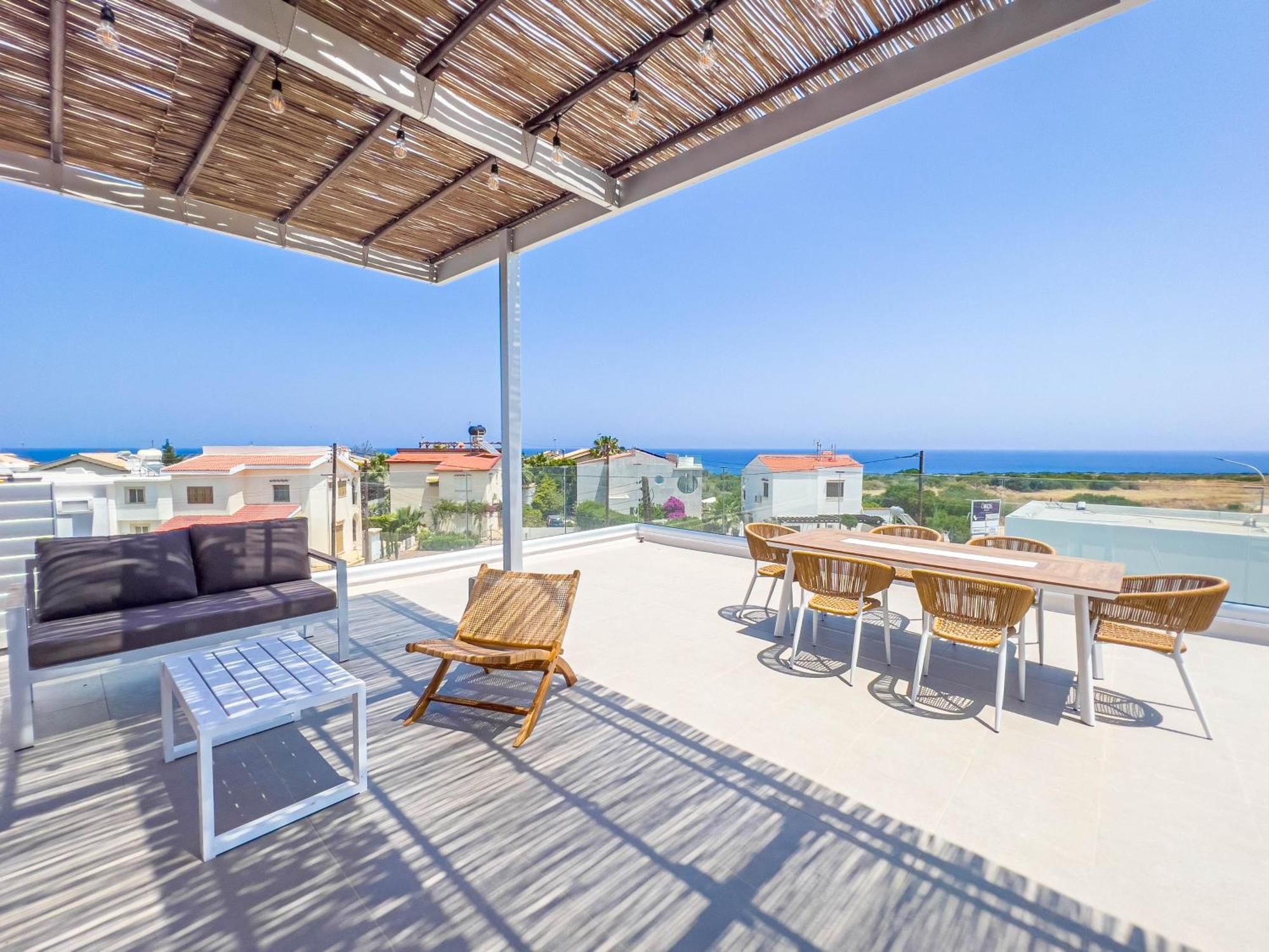 Geo Panoramic Villa +Pool +Game Room +Gym Протарас Екстериор снимка